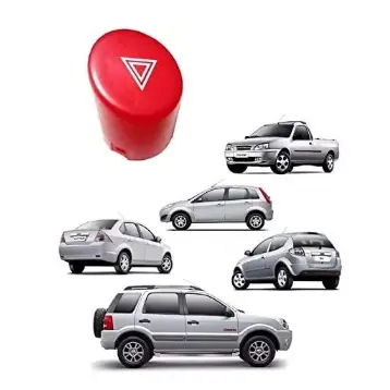 BOTÃO LENTE PISCA ALERTA COURIER VERMELHO