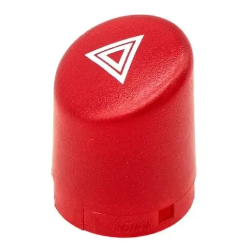 BOTÃO LENTE PISCA ALERTA FIESTA VERMELHO