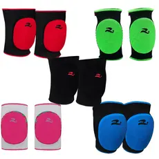 Joelheira Infantil Realtex Futsal Kids Proteção Esportiva Tamanho Único Cores Variadas 1 Par