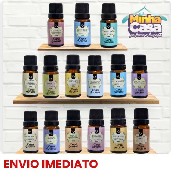 Kit Aromatizador Para Difusor Elétrico Casa Aroma 1 difusor + 2 Essências , Essência a Escolher