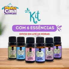 Kit Com 6 aromas Para Difusor Casa Aroma LAVANDA, BAMBOO, FLOR DE CEREJEIRA...aroma e fragância10ml
