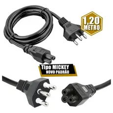 Cabo De Força Para Notebook 3 Pinos 110v/220v