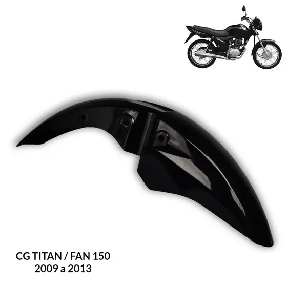 Paralama Cg Titan Fan 150 2009 2010 2011 2012 2013 Preto