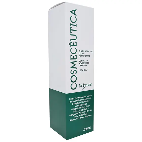 Shampoo Nohraan Cosmecêutica Fortificante 250ml Sem Sal Com Complexo Vitamínico e Creatina