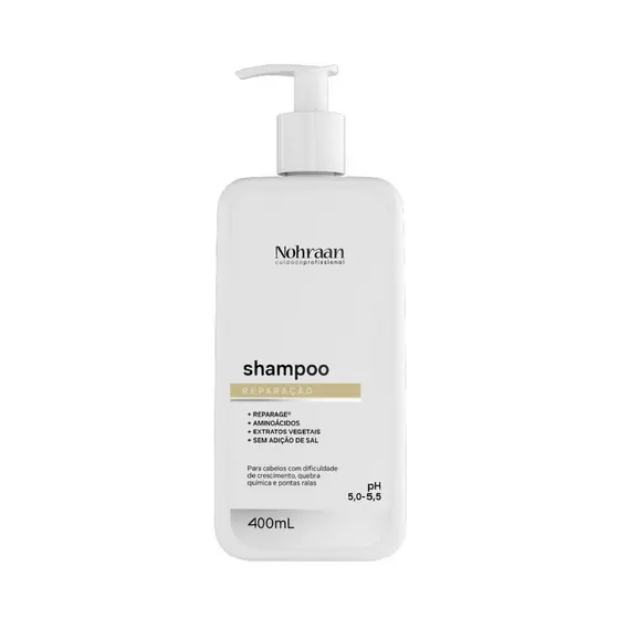 Shampoo Nohraan 400ml Para Cabelos Com Dificuldade de Crescimento e Quebra