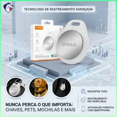 Smart Tag Rastreador GPS Localizador A’GOLD TCD-06 – Anti-perda Bluetooth Compatível com Apple Find My
