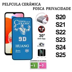 Pelicula de Ceramica 9D Privacidade Fosca Anti Spy Para Samsung S20 S21 S22 S23 S24 S25
