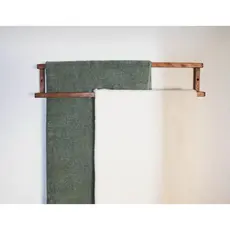 Suporte para toalha e panos, nicho para banheiro e cozinha de madeira maciça pinus