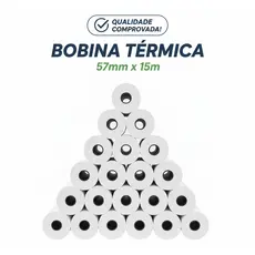Kit Bobinas Térmicas 57mm x 15m (80 Rolos) ATACADO p/ Moderninha Cielo Franquias