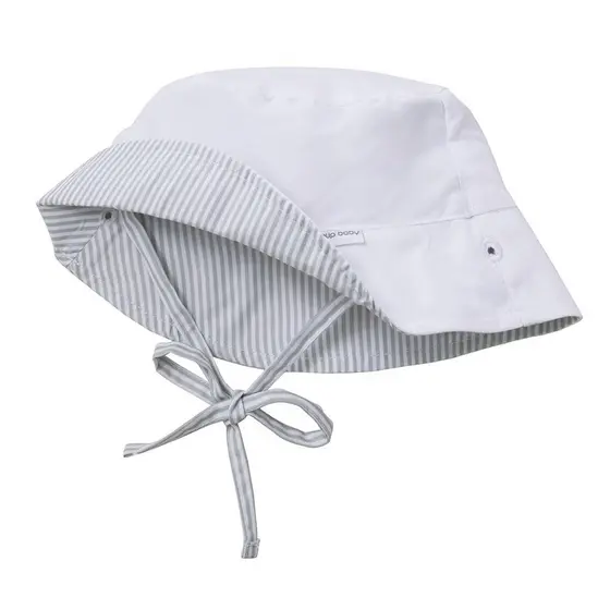 Chapéu Dupla Face FPS 50+ Branco / Listrado Büp Baby G (2 - 4 Anos)