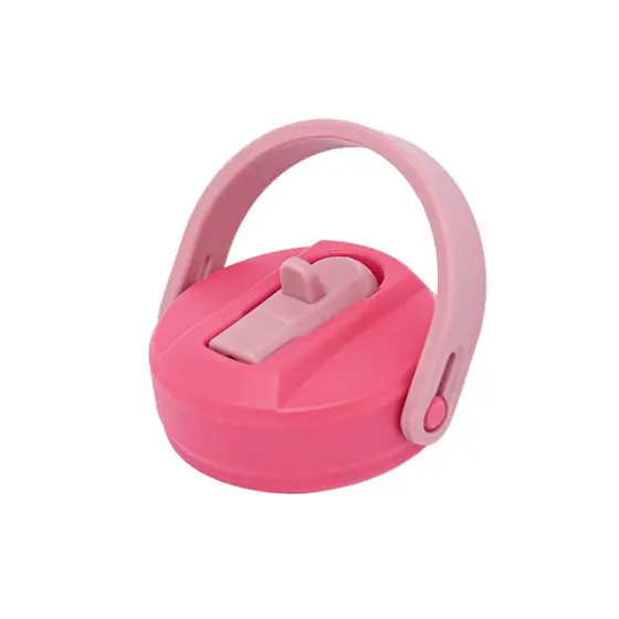 Tampa com Canudo Retrátil Rosa Büp One