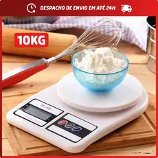 Balança Digital De Precisão 1g À 10kg Cozinha Dieta Fitness Original Qhouse