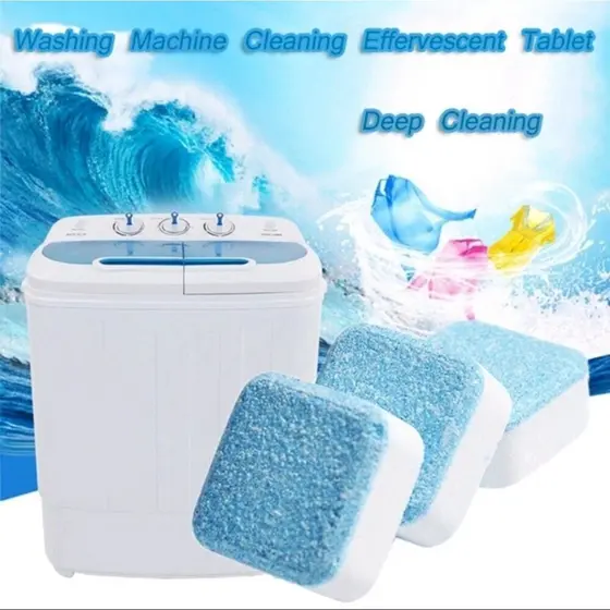 Kit Tabletes Pastilhas Limpar Máquinas Lavar Roupa Limpeza