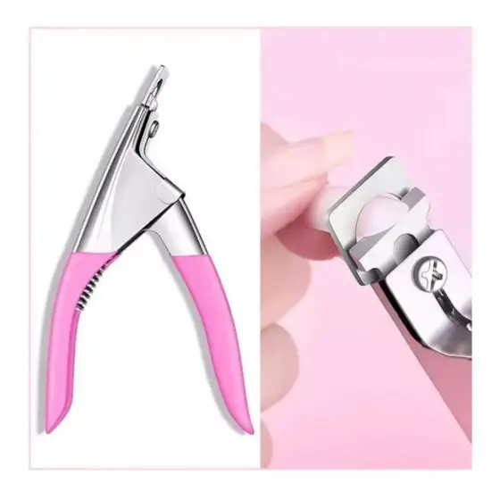 Alicate Cortador De Unhas Tips Postiça Acrigel Alongamento Profissional Para Unha