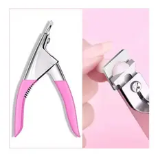 Alicate Cortador De Unhas Tips Postiça Acrigel Alongamento Profissional Para Unha