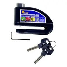 Trava Cadeado De Freio Disco Com Alarme Sonoro Para Moto