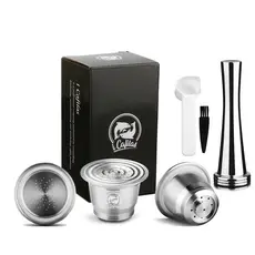 Cápsulas De Café Recarregáveis iCafilas Vagens Reutilizáveis Compatíveis Com nespresso Inissia capsula