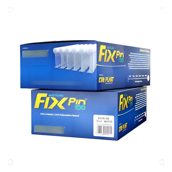 Fix Pin 25mm Pino Tag  Anti Furto - Caixa C/ 5.000 Pinos