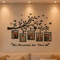 Quadro Árvore Da Família, Decoração, Cabeceira Cama, Grande Porta Retratos Decorativo Parede, Quadro decorativo sala