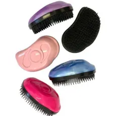 Escova Mágica Desembaraçadora Compacta | Cores Sortidas | Escova de Bolsa Portátil | Cabelos Sem Frizz
