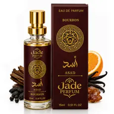 Perfume Masculino Asad Bourbon Jade Perfum 15ml Eau de Parfum Alta Fixação