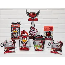 Kit Festa Caixinhas Personalizadas - TEMA MENGÃO 5 Modelos