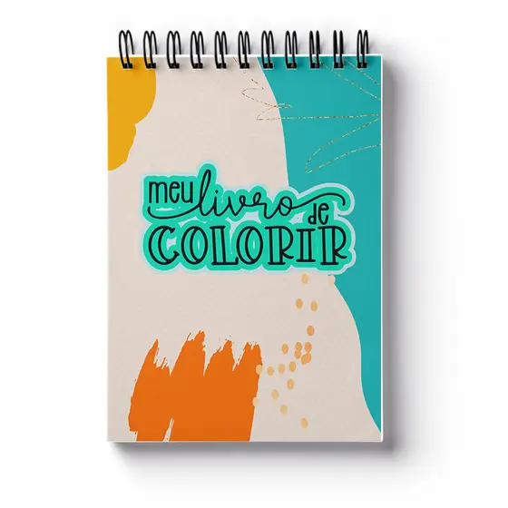 Livro de Colorir Capa Dura Cores Volume 2 Diversos Desenhos
