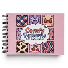 Livro de Colorir Comfy Patterns Treinando Efeitos Capa Dura