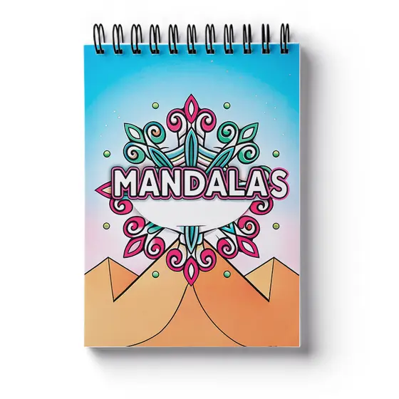 Livro de Colorir Mandalas Capa Dura 50 Desenhos