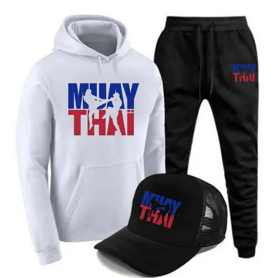 Conjunto MMA de Moletom Flanelado Com Blusa de Frio e Calça Mais Bone Show