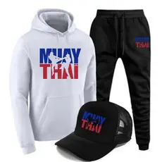 Conjunto MMA de Moletom Flanelado Com Blusa de Frio e Calça Mais Bone Show