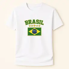 Camiseta Copa Brasil Blusa Feminina e Masculina Copa do Mundo Estampa Personalizada 2026 Blusa Camisa Estampada