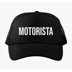 Boné Preto estampado Motorista Profissão Uniforme App Trabalho Serviço Lindo Produto