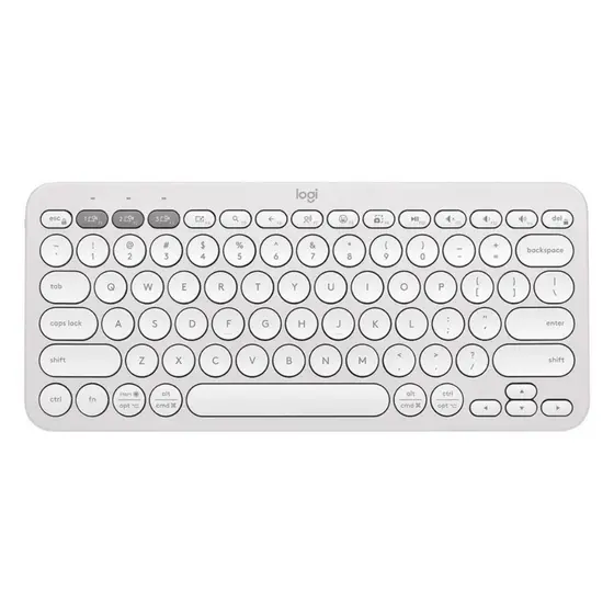 Teclado Sem Fio Logitech Pebble Keys 2 K380s Bluetooth Branco US -  920-011790