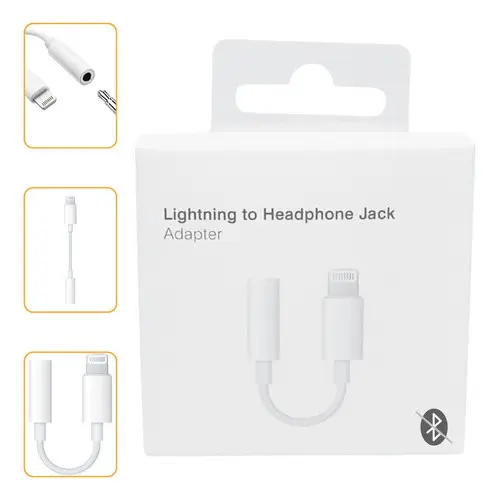 Adaptador Cabo Lightning para Fone de Ouvido P2 3,5mm Compatível iPhone 8 X XR 11 12 13 14 Ipad  Volume Atende Microfone