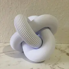 Decoração Estátua elos nó entrelaçado corrente estante decorativo moderno escultura sala