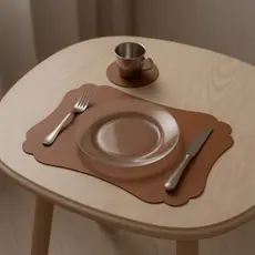 Kit Jogo Americano + porta copos couro sousplat para mesa de jantar apoio de prato 2 4 6 8 10 Kits