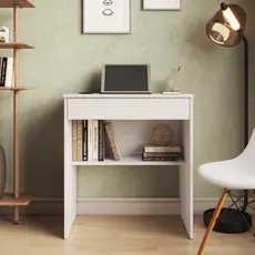 Escrivaninha Para Quarto Pequena Com Prateleira e Gaveta Home Office