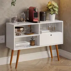 Cantinho Do Café Buffet Madeira Sala Aparador Retro com Porta Multiuso Mais Vendido - Móveis Bonatto