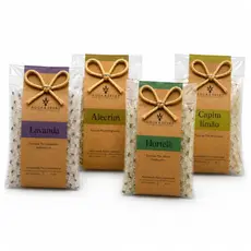 Escalda Pés Natural Ervas Frescas LAVANDA ALECRIM HORTELÃ CAPIM LIMÃO 60g cada - Kit 10/15/20/30/40 Ideal Dia Das Mães