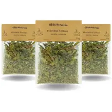 Chá de HORTELÃ Legítimo Mentha piperita 100% Puro Infusão de Folhas Secas Selecionadas – Leve 3 pacotes