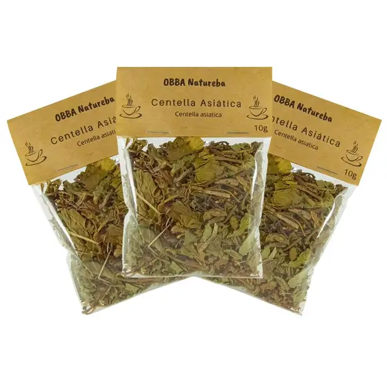 Centella para Infusão Legítima, 100% Pura e Natural, Selecionada com Qualidade – Combo com 3 Pacotes