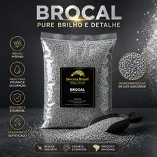 Glitter Brocal Prateado 500g Brilho Purpurina Para Pintura Artesanato Fantasia Carnaval Decoração