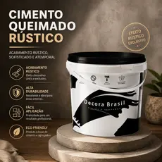Massa Efeito Cimento Queimado Cores RENDE MAIS Texturizado Rústico Acabamento Fosco 1kg e 5kg
