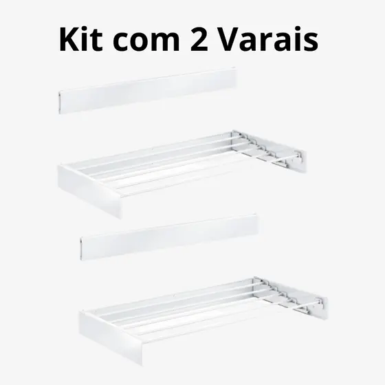 Kit com 2 Varais Retráteis de Embutir • Compactos, Práticos e Super Resistentes!
