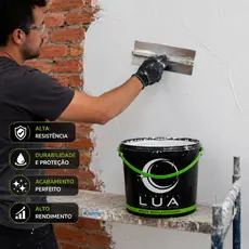 Massa Niveladora Lua Revestimentos Alto Rendimento Para Parede Muro Concreto e Contrapiso 1kg e 5 kg