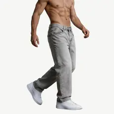 CALÇA JEANS BALÃO E RETA BOCA LARGA ESTILO SKATE Preto Estonado 2026