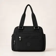 Bolsa Femenina Media Transversal de Ombro em Nylon - Cabe Notebook 15''