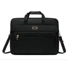 Meij Bolsa Pasta Executiva para Notebook com Alça Transversal Grande em Nylon Feminina e Masculina