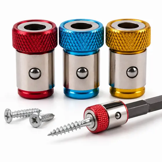 1/3/6 Unidade Anel Magnético Universal para Parafusadeira – Bits de Chave de Fenda Magnetizados